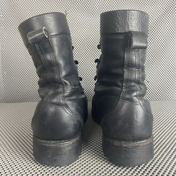 Vintage 1997 Herman Survivors Logger Boots Mens 9 M Black Leather Made In USA main image 10
